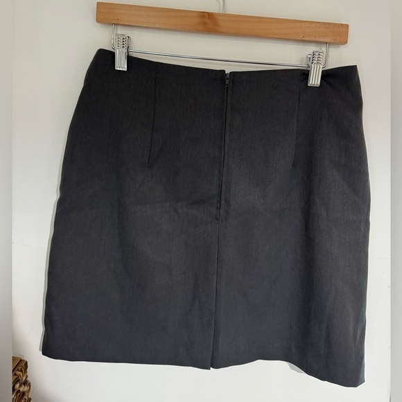 Vintage Be Smart Gray Midi Skirt size 11/12 - Picture 2 of 3